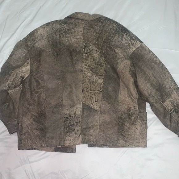 The Leather Ranch Jacket Women’s Size 1/22” P2P 24” Length 26” Sleeve Vintage - Picture 6 of 8